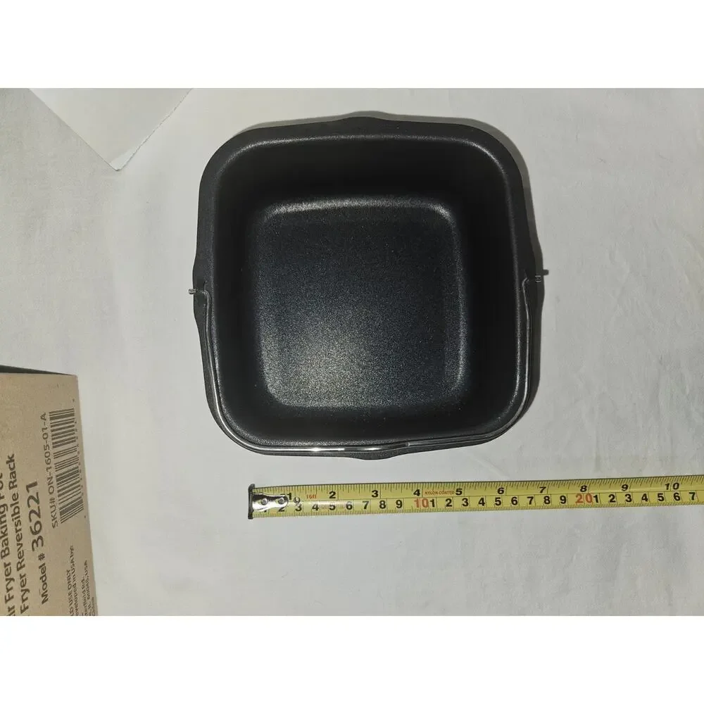 NUWAVE Air Fryer Gourmet Accessory Kit Reversible Rack Baking Pan NEW 36221
